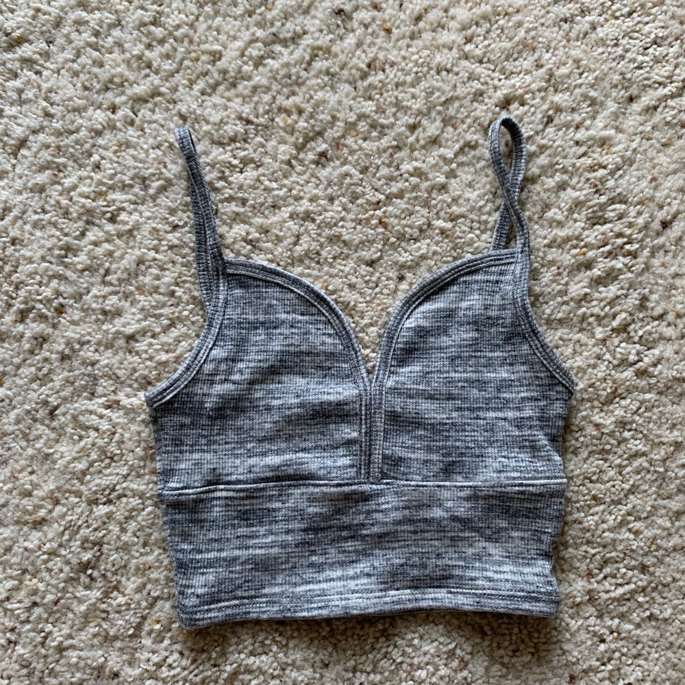 Grey crop top